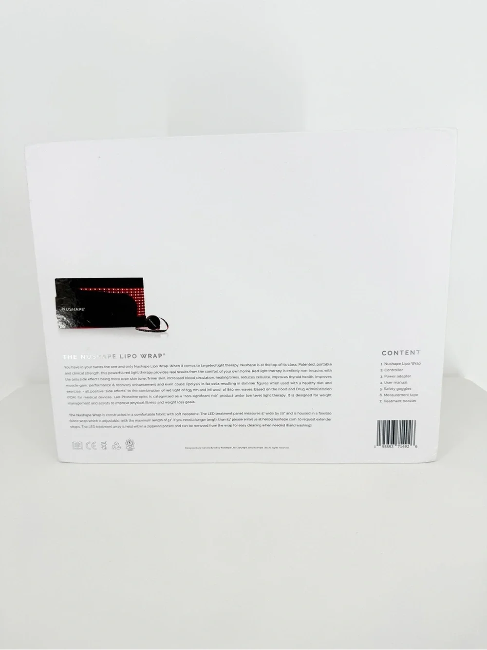 NuShape Wearable Red Light Therapy Lipo Belt